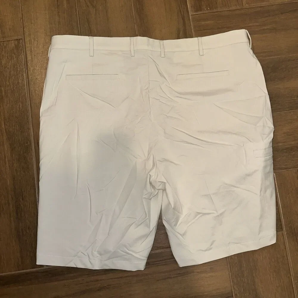 Greg Norman Mens Golf Shorts Size 40 Khaki The Shark Chino Lightweight